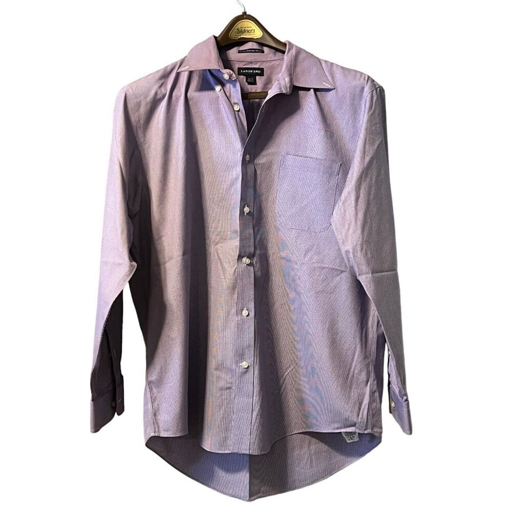 Lands Mens Shirt 16‎ 1/2 34 Business Casual Office Wear Neutral Occasion Wedding
